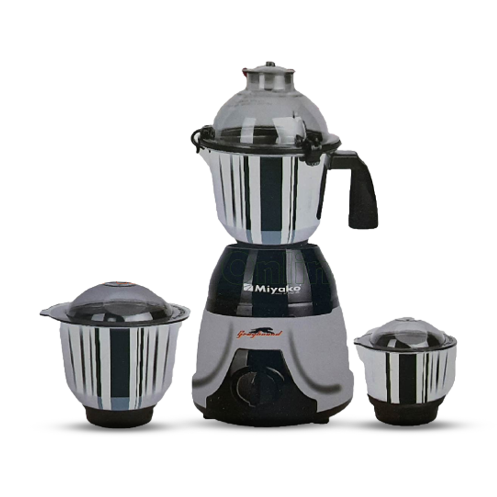 Miyako Greyhound 3 In 1 Blender & Mixer Grinder - 850 watt - Black