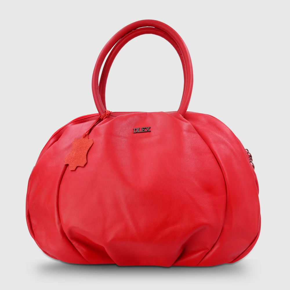 Leather Handbag For Women - Red - LB-17