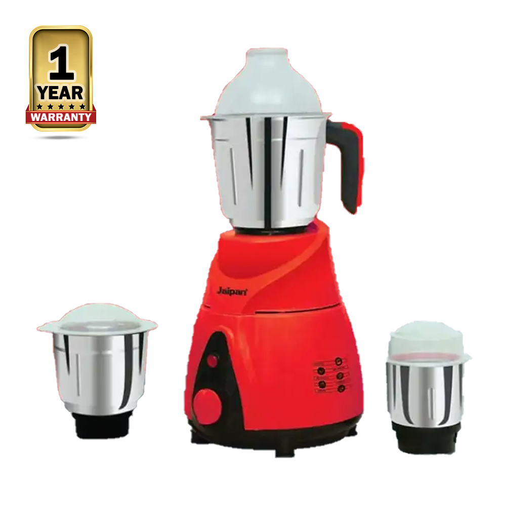 Jaipan Kitchen Queen 3 In1 Electric Grinder and Blender - 1250 Watt - Red