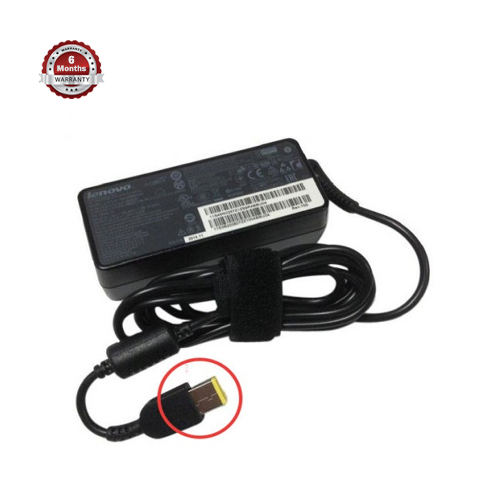 Laptop Power Charger Adapter 65W 3.25A USB for Lenovo - Black 