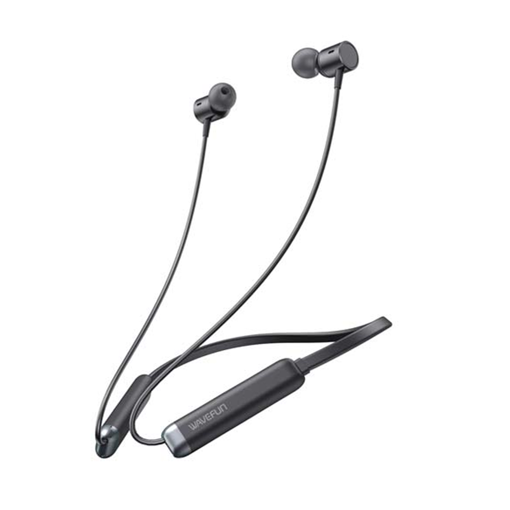 Wavefun Flex 3 Neckband Bluetooth Headphone - Black