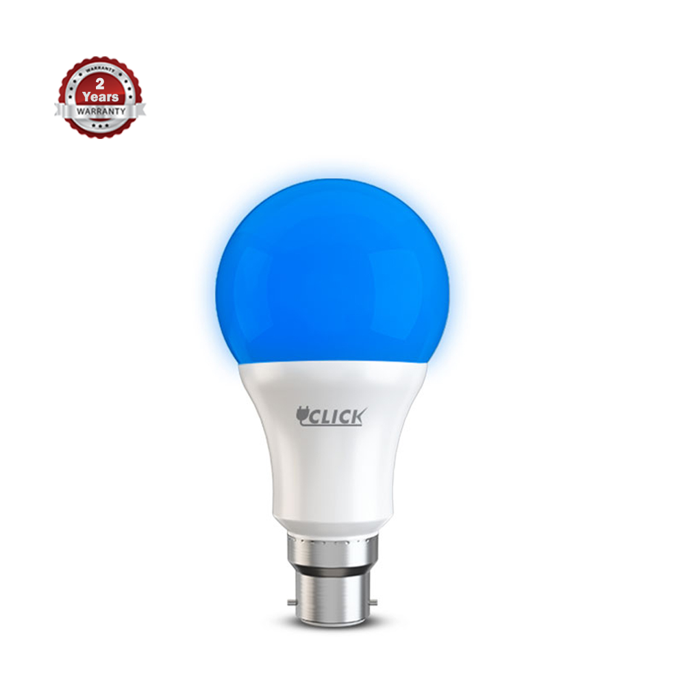 Click LED Bulb 13W Pin - Blue - B-22 