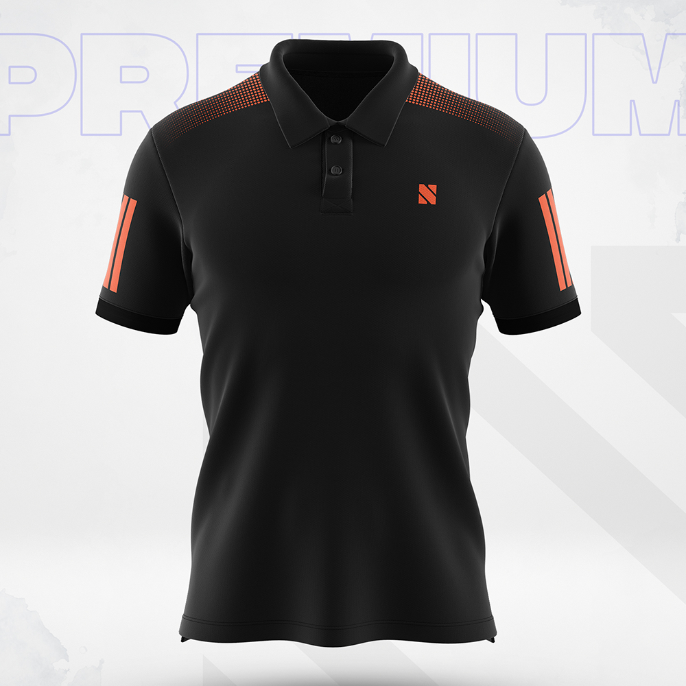 Mesh Sports Wear Short Sleeve Polo Shirt for Men - Black - NEX-DP-02