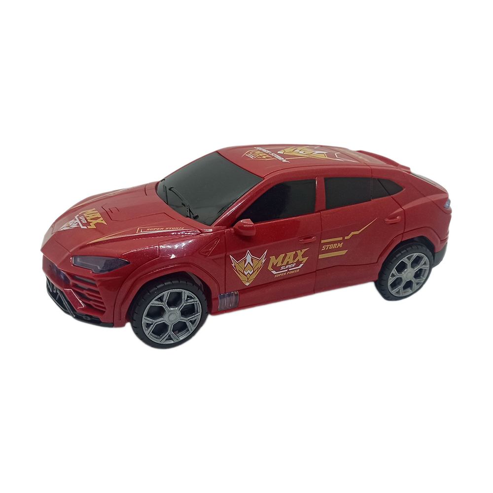 Battery Operated Light and Music 360 Degree Rotating TransFormer Robot Car Toy - 177634857