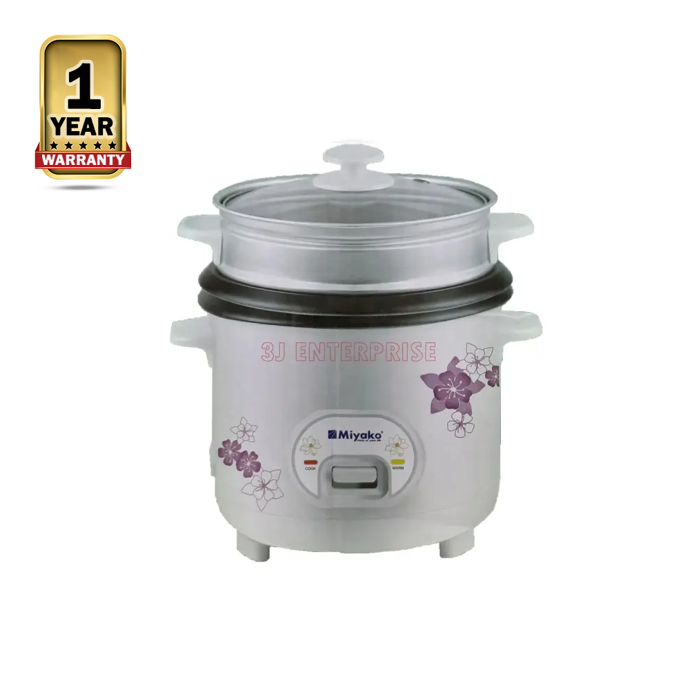 Miyako ASL-1180-KND-PRT 3In1 Double Pot Electric Rice Cooker - 1.8 Liter