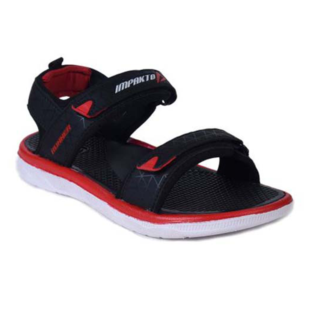 Ajanta Impakto Synthetic Sports Sandal For Men - Gray and Red - BF 624