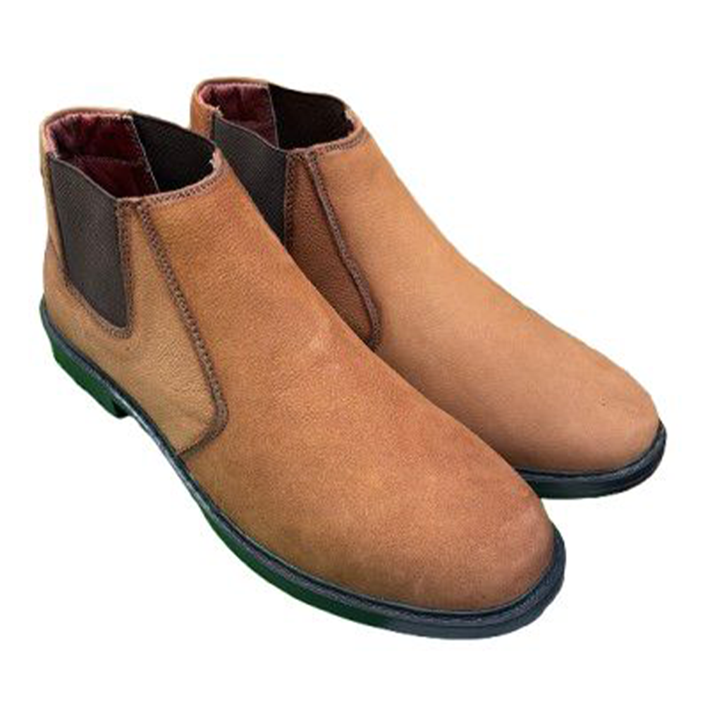 Leather Boot for Men - Brown - 006
