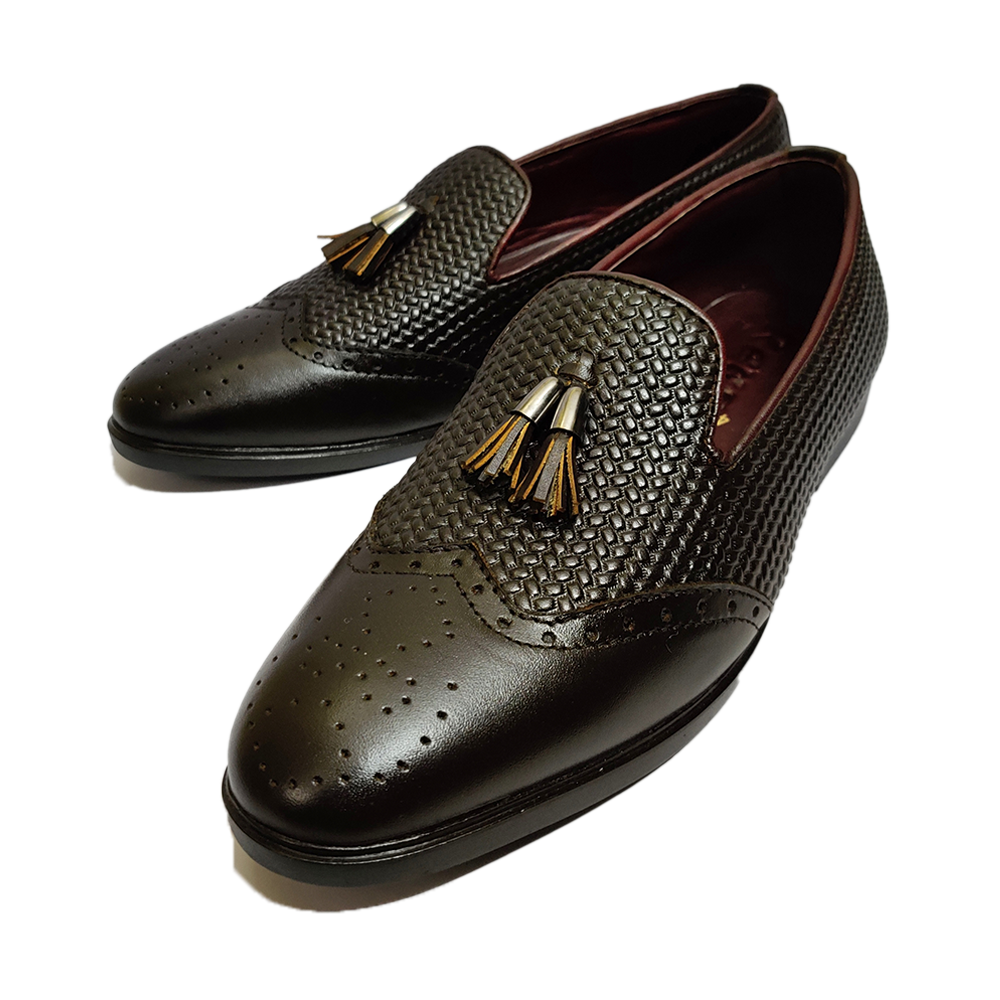 Reno Tassel Leather Shoe for Man - RT1002 - Chocolate