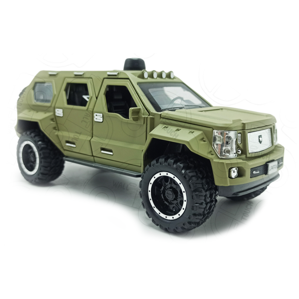 Alloy Metal All Door Openable Diecast Army Jeep - 280195478