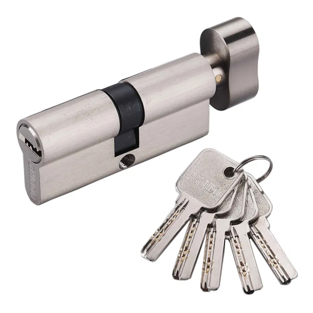 Metal door store lock set