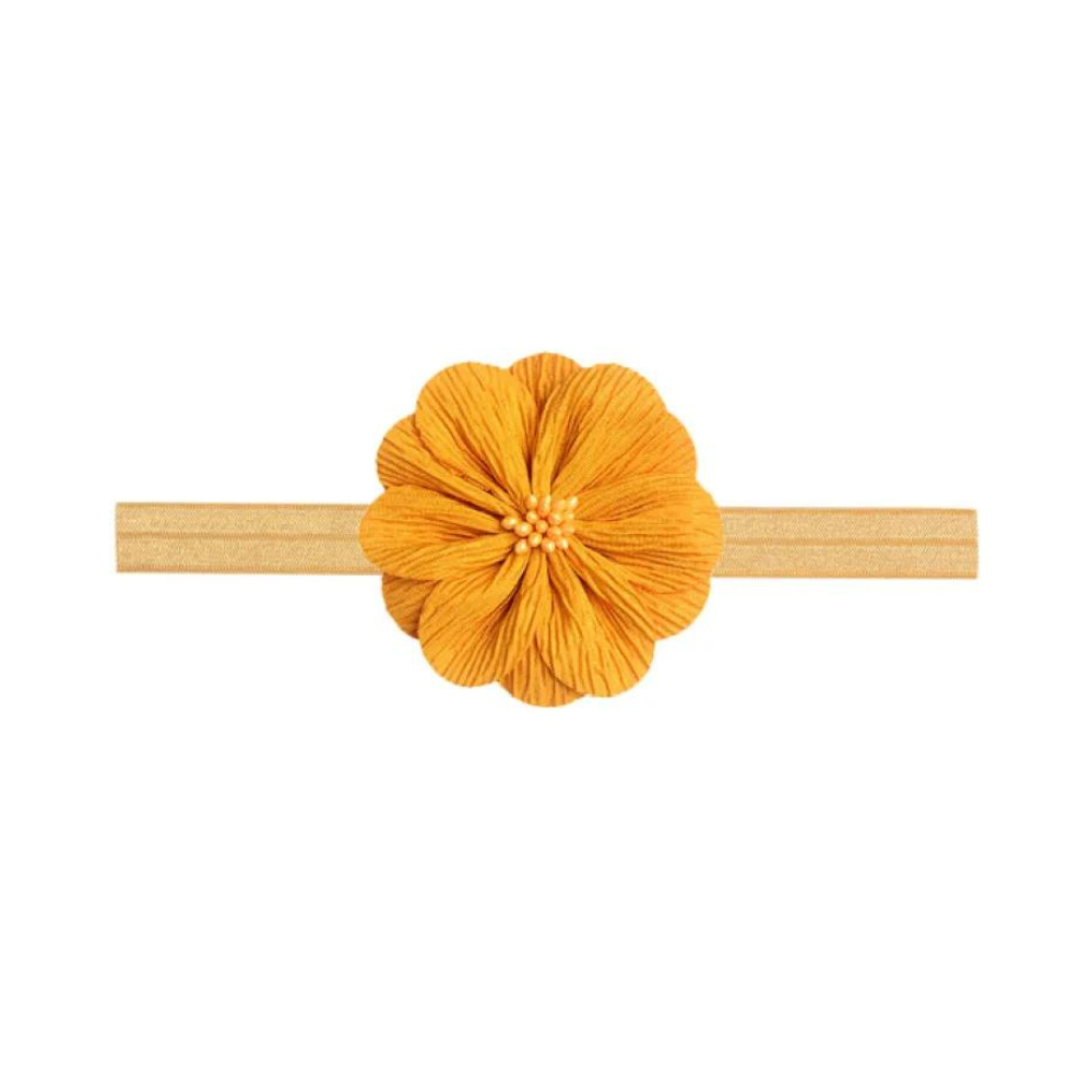 Elastic Hair Band For Baby - Yellow