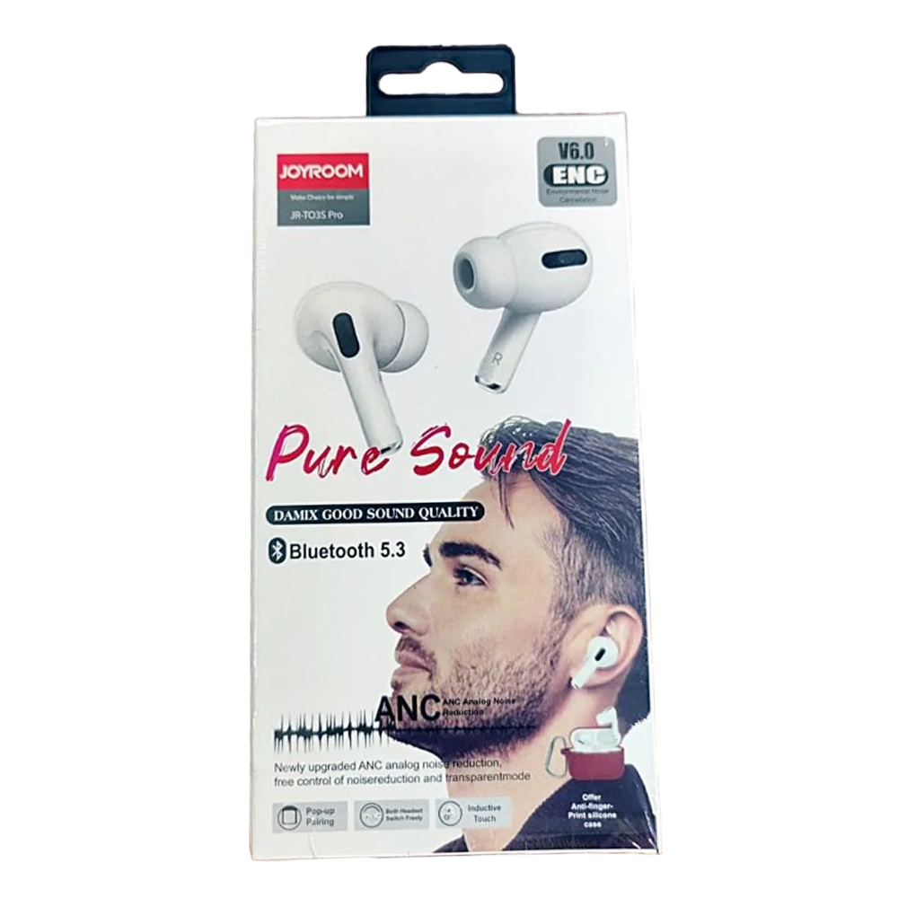 Joyroom JR-T03s Pro TWS Bluetooth Earbuds - White