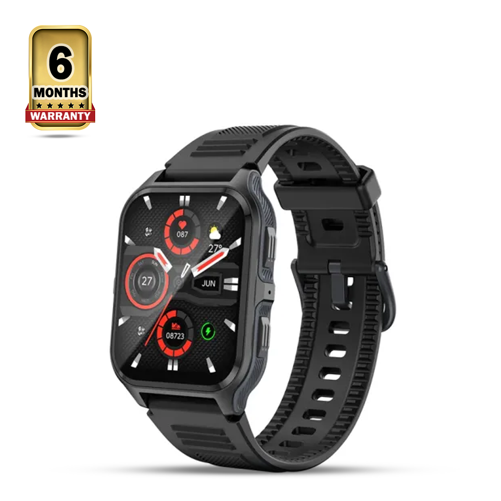 Colmi P73 Silicone Strap Smartwatch - Orange Black