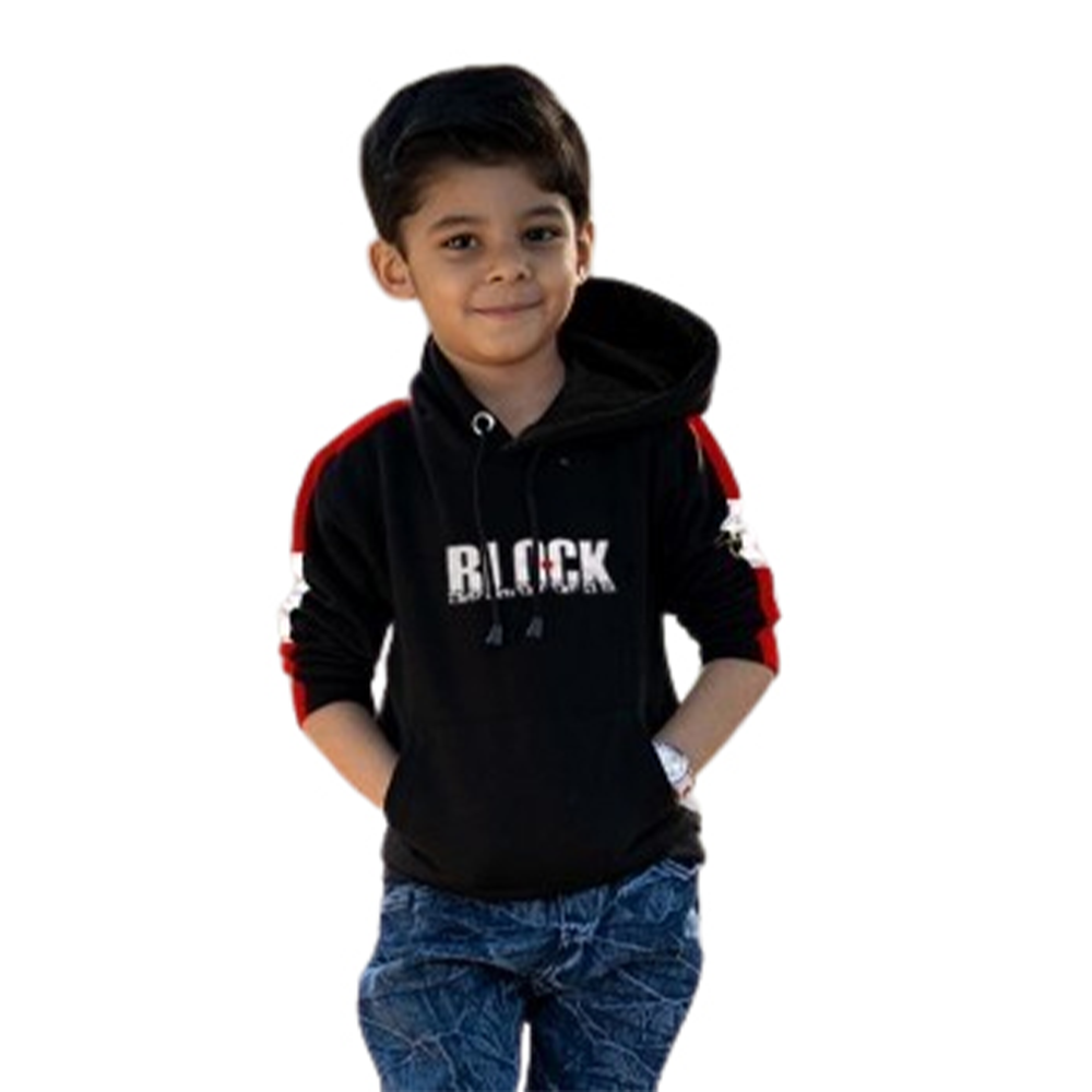 Cotton Winter Hoodie For Kids - Multicolor - BH-26