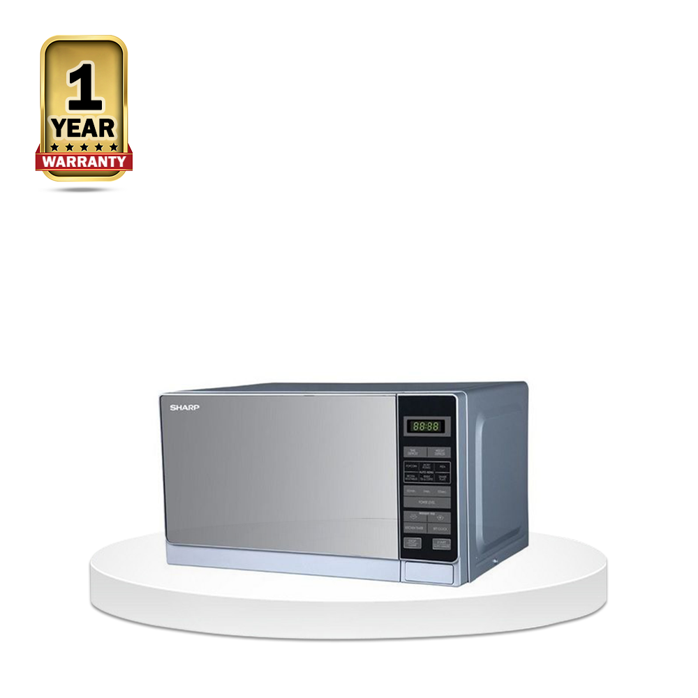 Sharp R-20MT-S Microwave Oven - 20 Liters - Silver
