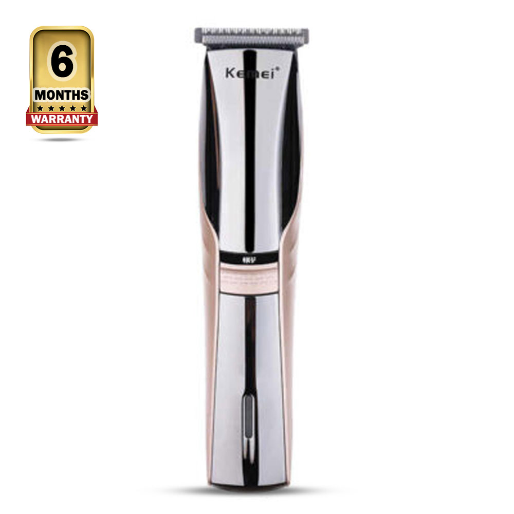 Kemei KM-5018 Hair Clipper and Beard Trimmer For Men - Rose Gold And Silver