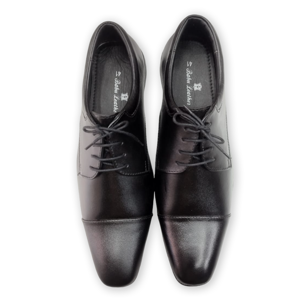 Leather Formal Shoes For Men - Black