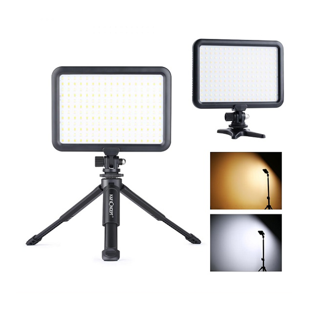 K&F Concept KF34.012V1 Professional LED Video Light - Black