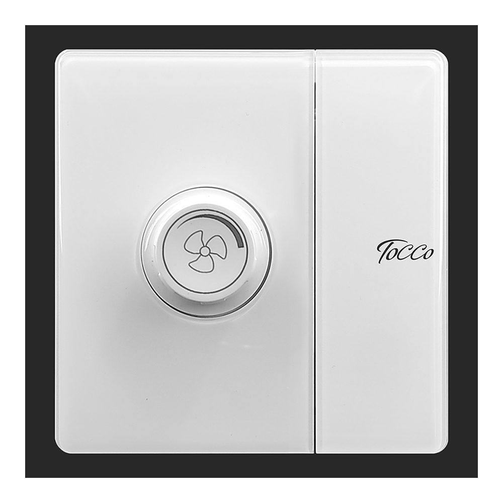 Tocco A1 Series Fan Dimmer With Switch - White