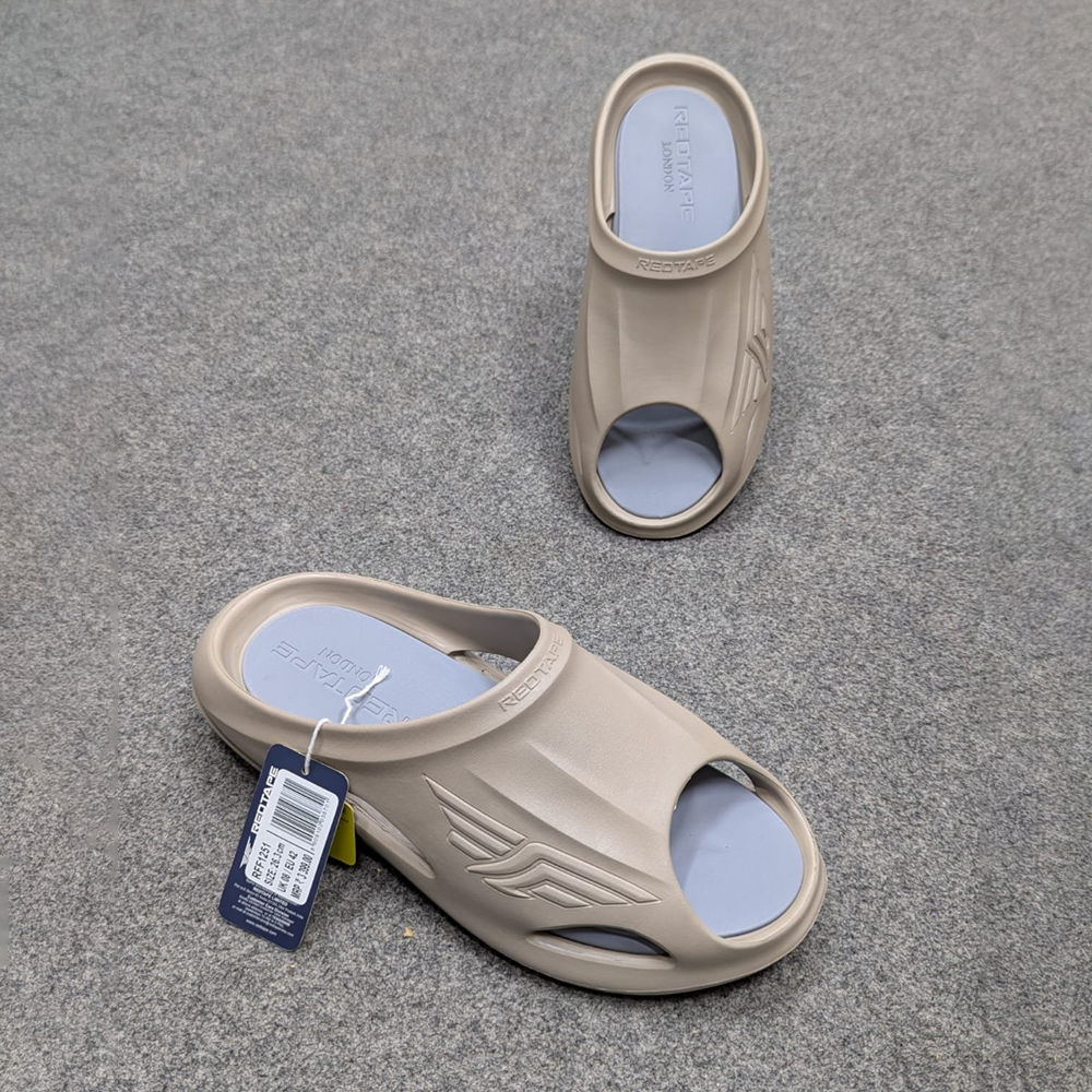 RedTape Casual Sliders for Men - Beige