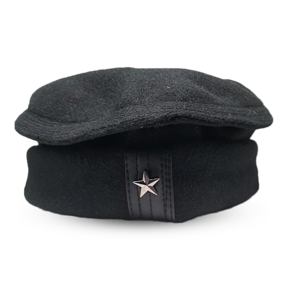 Cotton Afghani Pakal Hat (Tupi) For Men - Black