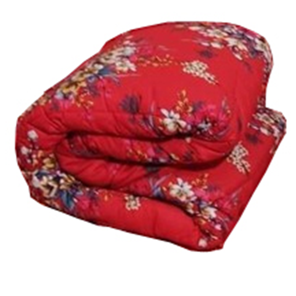 Twill Cotton King Size Comforter - Red - CT-61