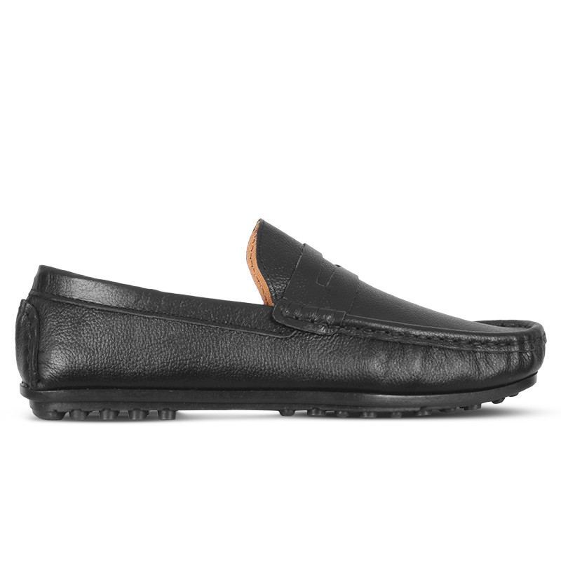 SSB Leather Loafer Shoe for Men Black SBS152