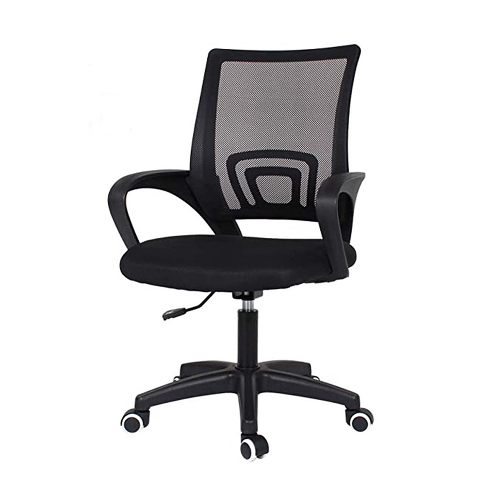 Fabric and Plastic Comfort Executive Chair - Black