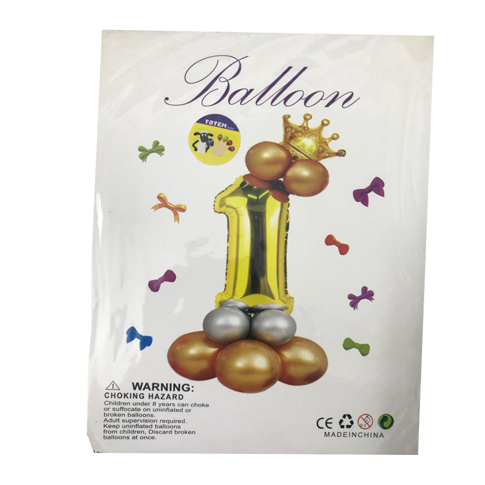 TOTEM Number Foil Balloons - 1 Pcs