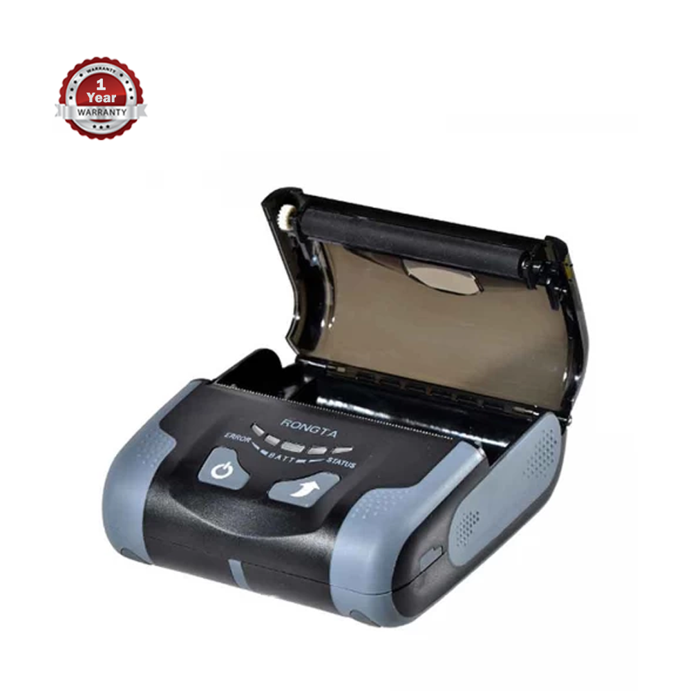 Rongta RPP300BU Portable Mini 80mm Pocket Mobile POS Thermal Receipt Printer  - Gray And Black
