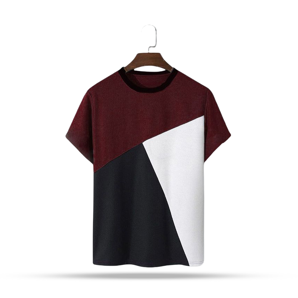 Cotton Anomos Premium Signature T-shirt - Maroon