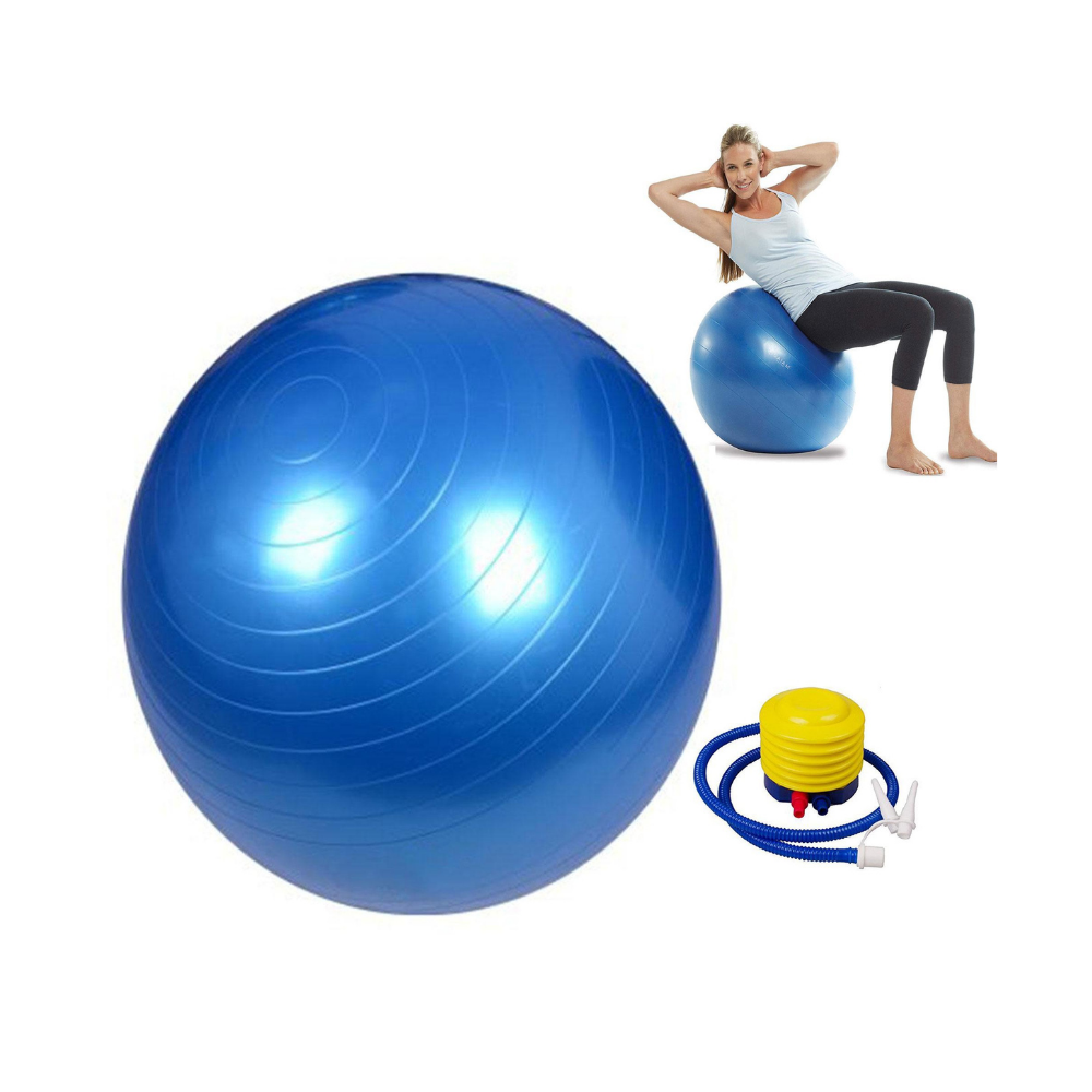 FITSY Exercise Gym Ball With Foot Pump
