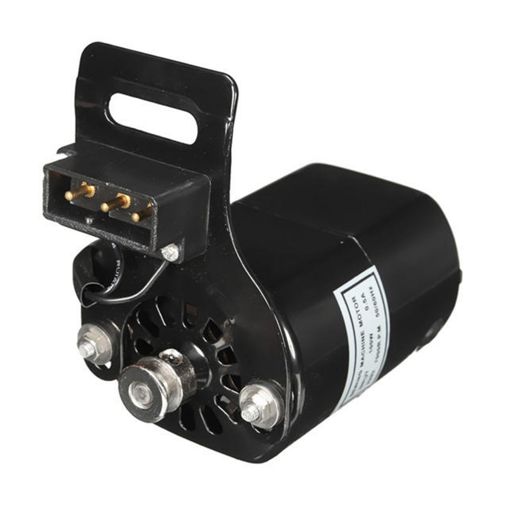 Sewing Machine Small Electric Motor Set With Controller Black