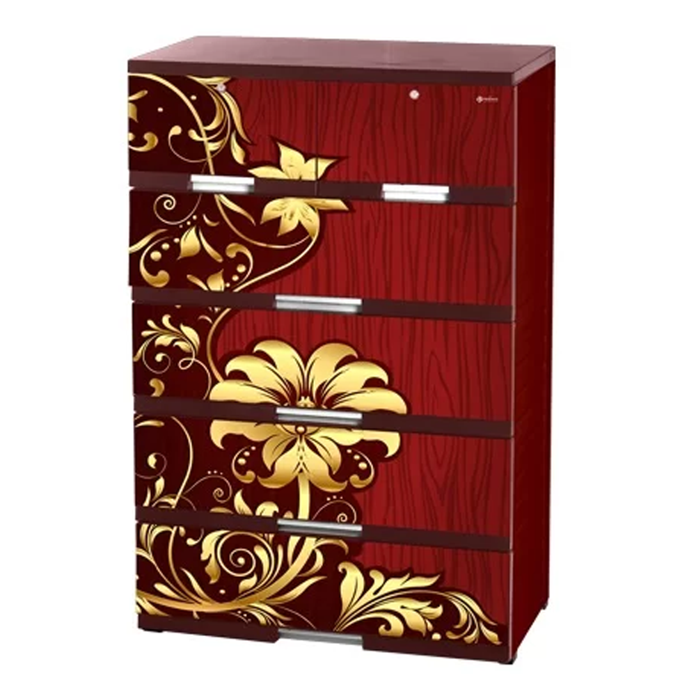 Premio Double 5D 5 Step Wardrobe Chocolate WD 88745