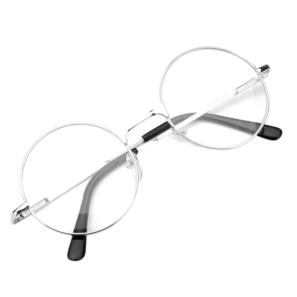 Metal Round Sunglass Frame - Silver