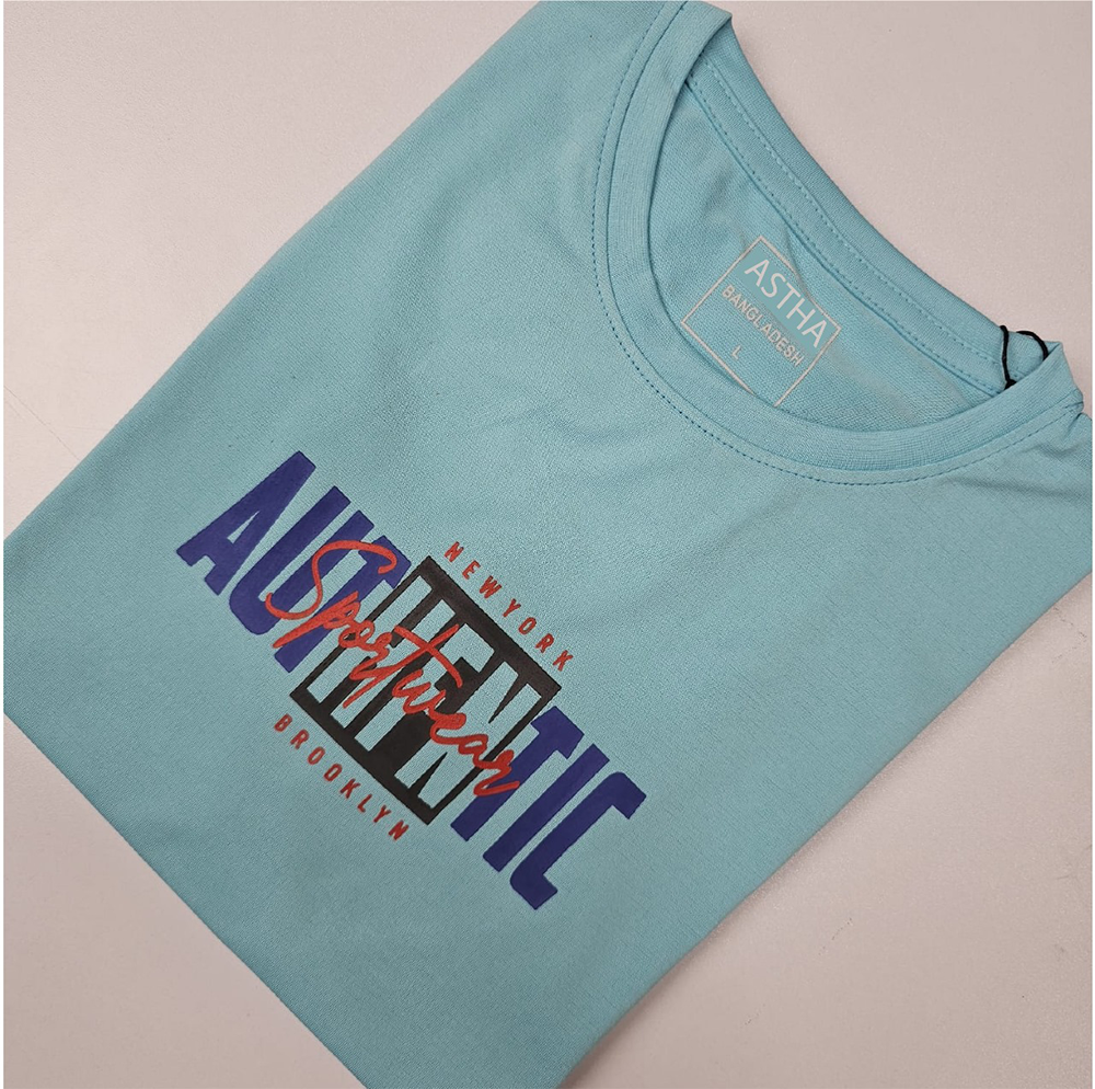 Cotton T-shirt for Men - Sky Blue