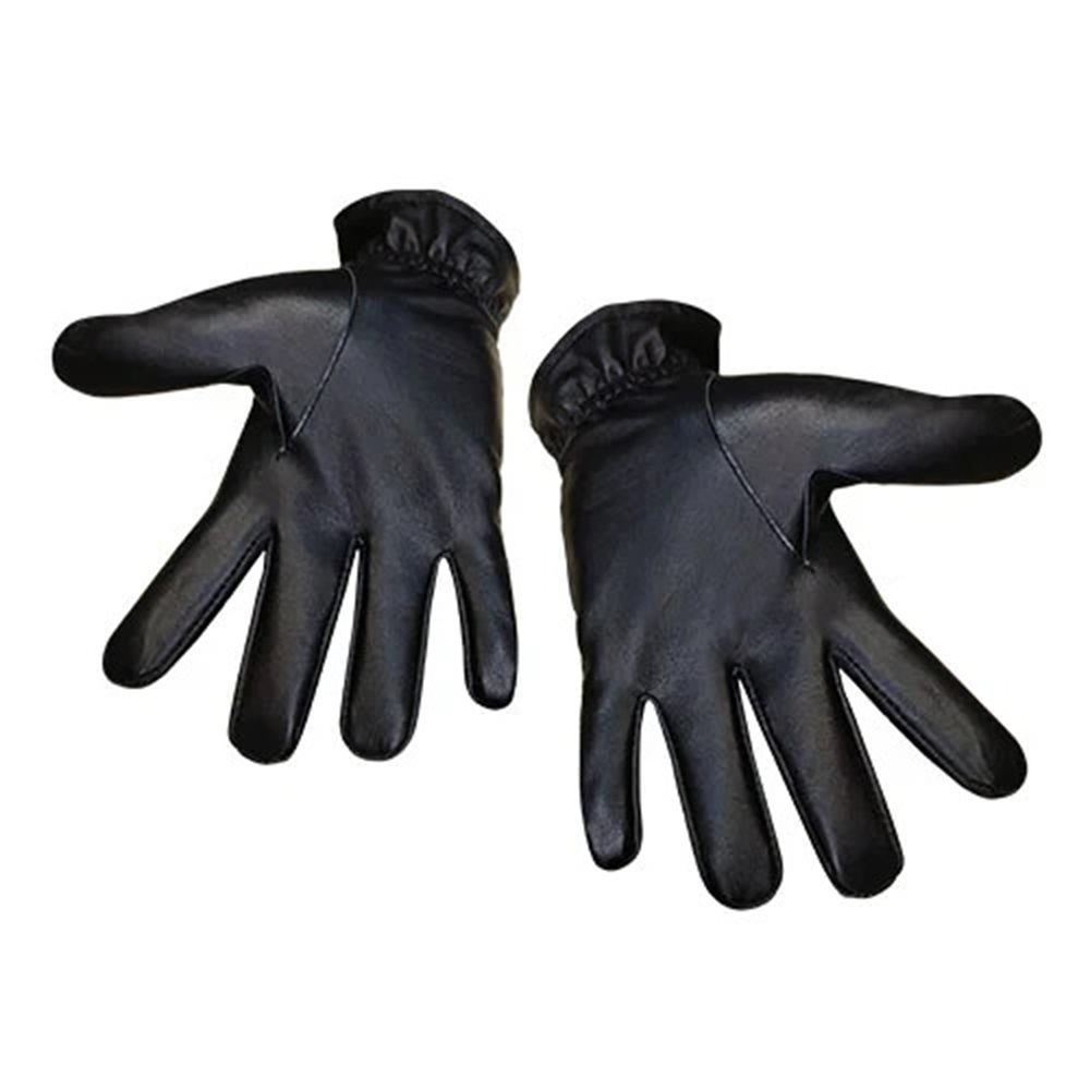 Leather Hand Glove - Black - HG-002