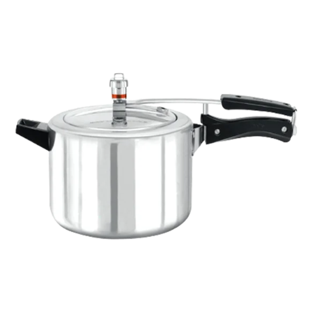 Hamko Aluminum Pressure Cooker - 5.5 Liter - Silver