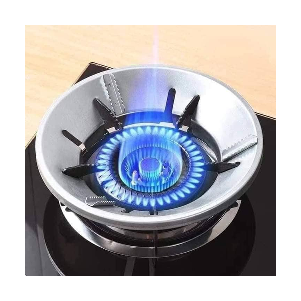 Energy Saving Ring Natural Gas Stove Cover - Silver