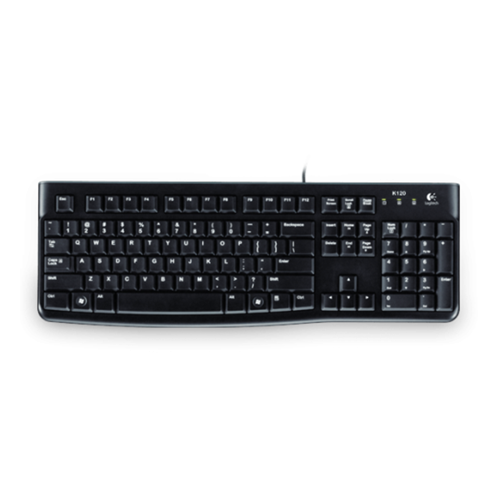 Logitech K120 Usb Keyboard With Bangla - Black