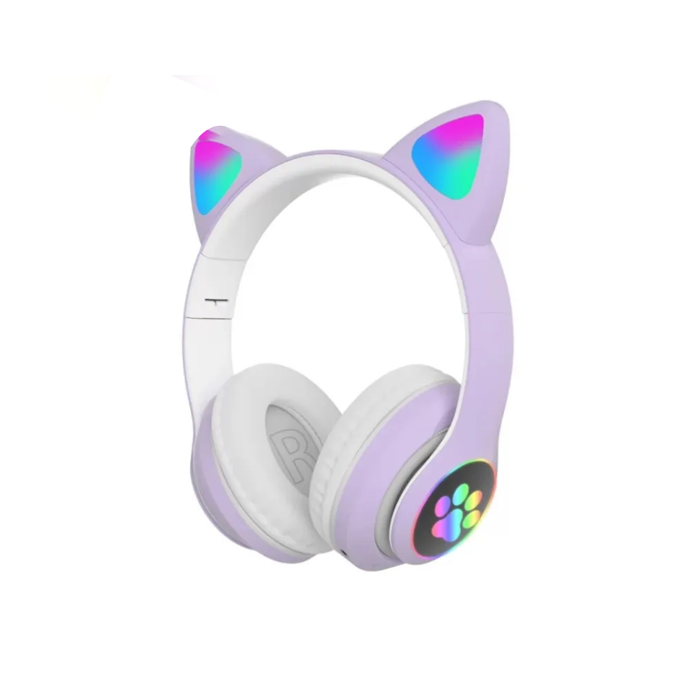 AKS-28 RGB Cat Ear Bluetooth Compatible Stereo Headphones 