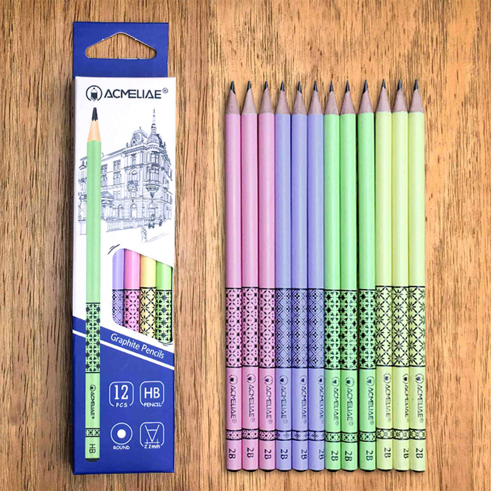 Acmeliae 2B Graphite Pencils Box - 12pcs - 43518 
