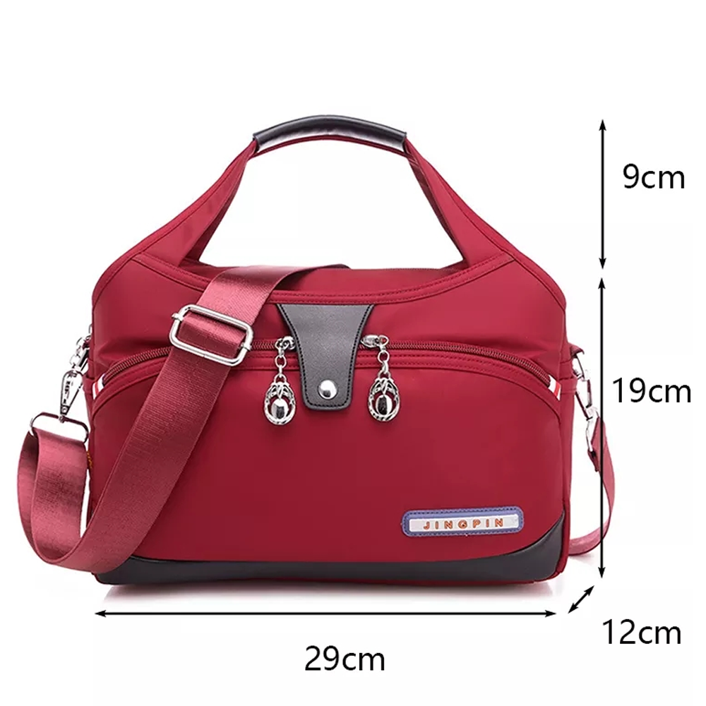 Oxford Shoulder Bag for Women - Maroon - 701