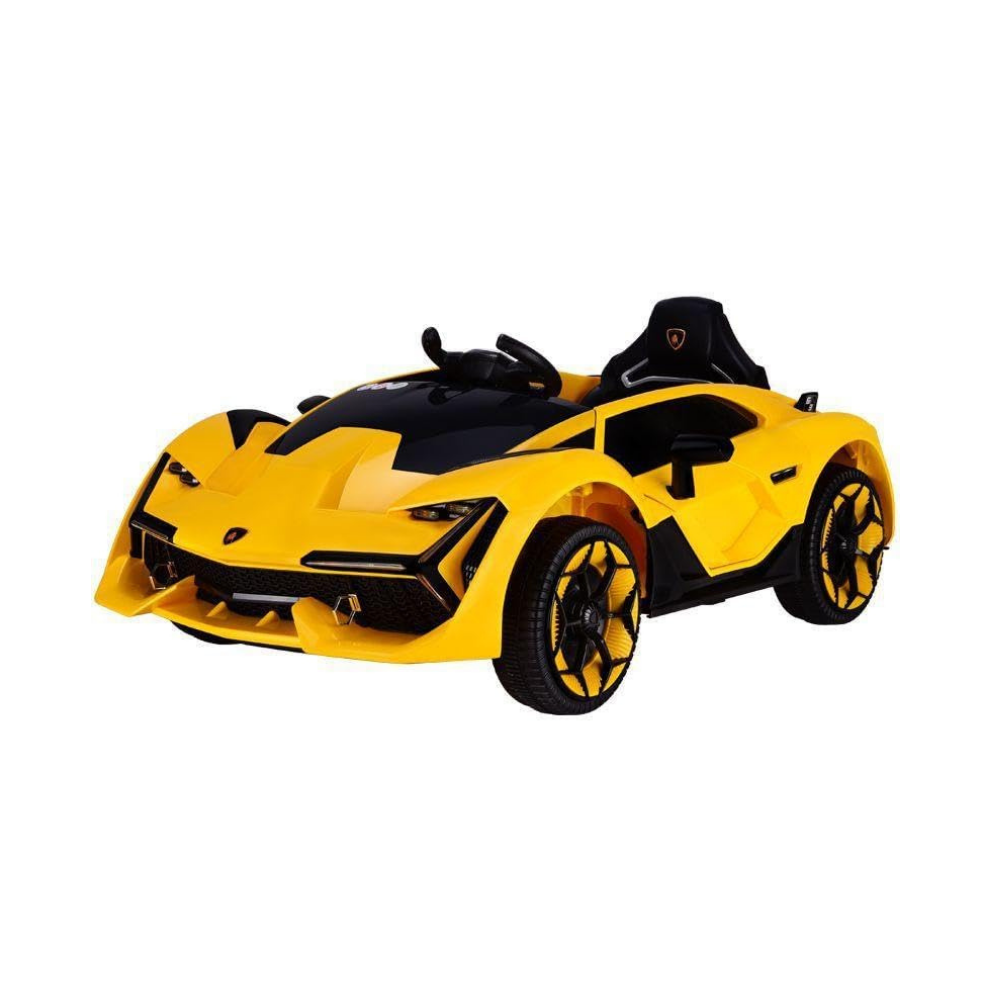Lamborghini Racing Electric Car For Kids - Yellow 