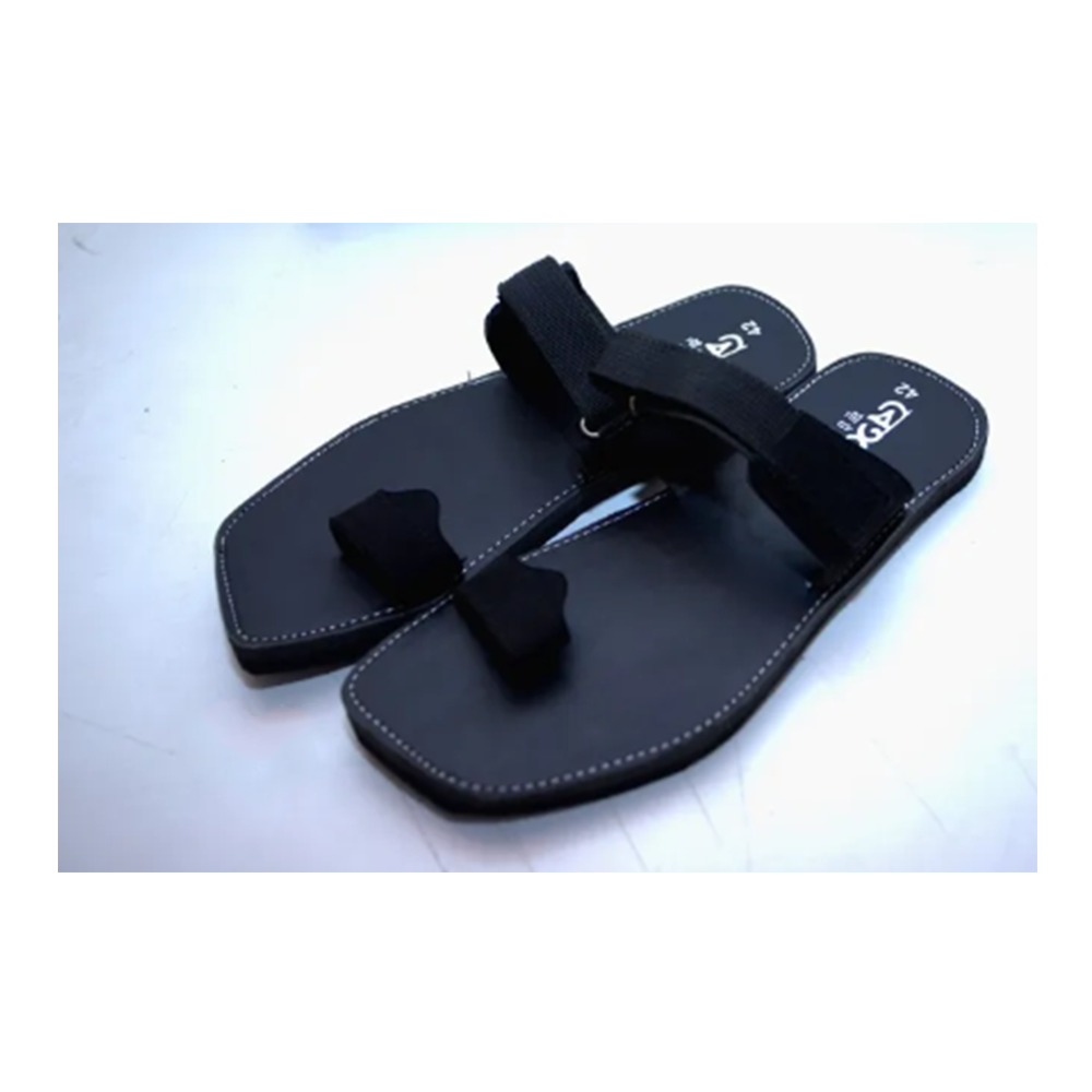 Rubber Slipper Sandal for Men -  Black - US