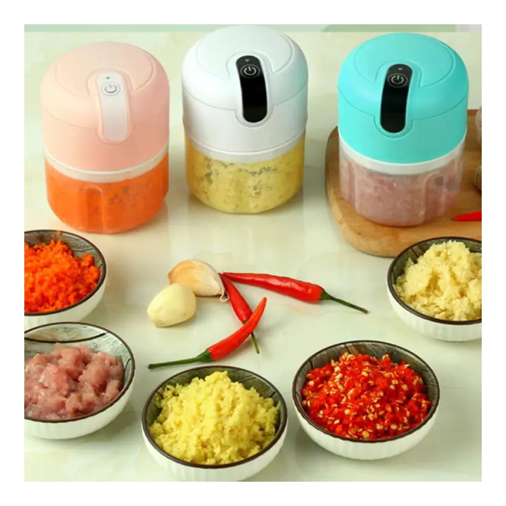 Mini Electric USB Rechargeable Food Chopper - Multicolor