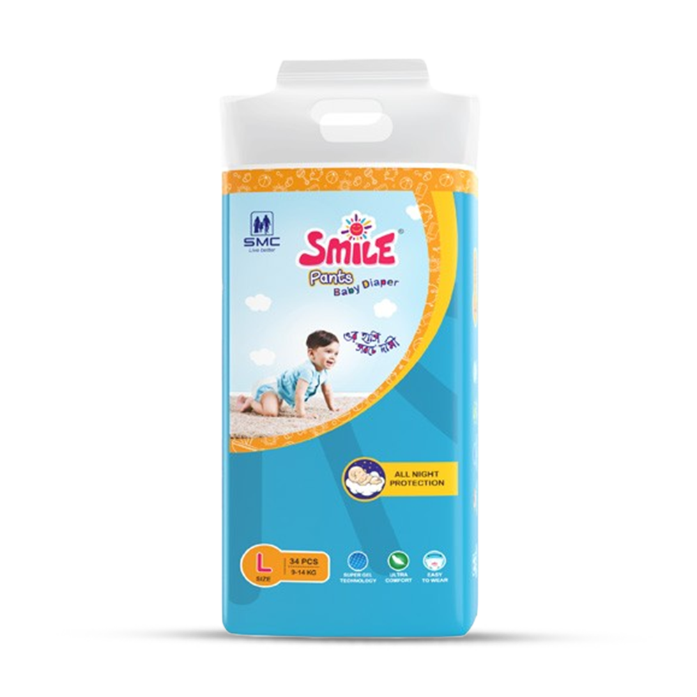 SMC Smile Baby Diaper Belt - L - 9-14 kg - 34 Pcs