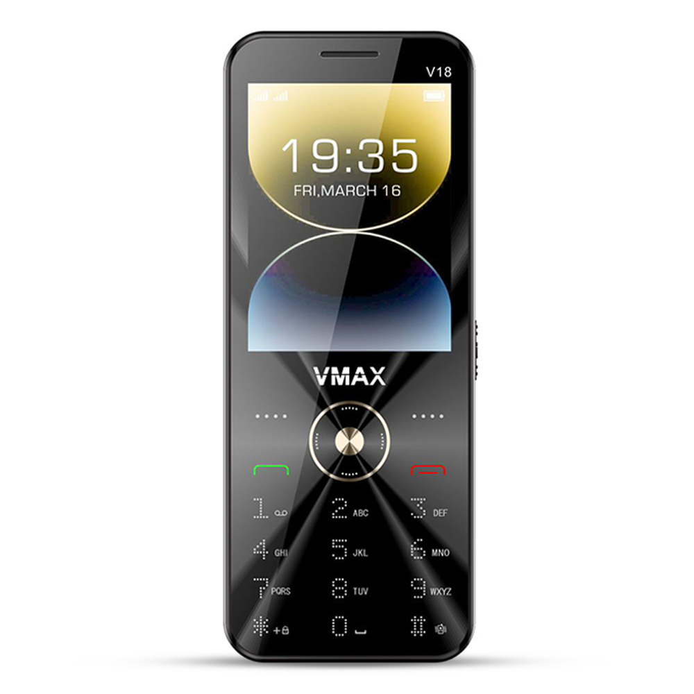 Vmax V18 Dual Sim Feature Phone - Black