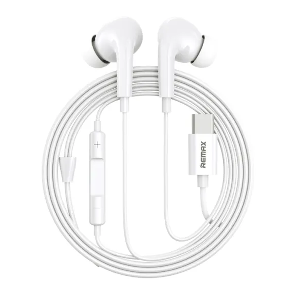 Remax RM-533 AirPlus Pro Series Type-C Wired Earphone - White