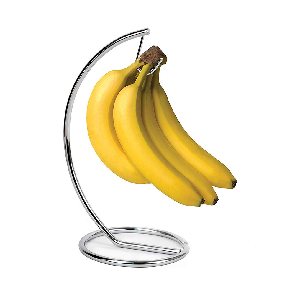 Iron Banana Stand Holder with Hook for Kitchen Counter